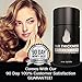 Hair Fibers for Thinning Hair For Women, Men. Plant-Based Formula for Instant Hairline & Bald Spot Coverage. Non-Itchy, Easy to Wash Out (Grey)