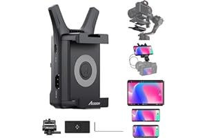 Accsoon CineView Nano Wireless Video Transmitter, HDMI Wireless Camera Transmitter, 500ft Range, 60ms Latency, 1080P60 HD Video, 4 Devices Monitoring, Compatible with Switch/RS2/RS3/RS3 Pro Stabilizer