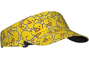 TWKGBUAD Cute Cartoon Rubber Duck Visor Hat Sun Cap for Women Men Teens for Sport Beach Tennis Golf Running Hiking Adjustable Hat
