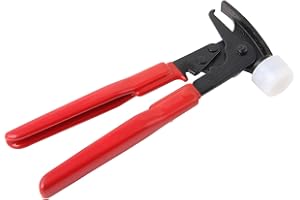 RockTrix - Heavy Duty Wheel Weight Hammer - Balancing Tool Hammer Plier for Clip On Weights - Red