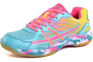 Migoldhot Badminton Tennis Shoes Women Court Shoes for Pickleball Sturdy Squash Shoes Casual Training Racquetball Sneaker