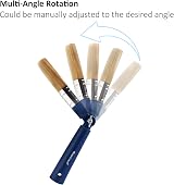Genixart 3pk Extendable Paint Brushes Walls Ceiling Fence Wood Stain Masonry view 3
