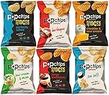Popchips Potato Chips and Ridges, Mixed Variety Sampler, Different Flavors, 0.8 Ounce Bags (24 Count)