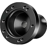 Club Car DS Golf Cart Steering Wheel Adapter for Club Car DS 1984+ Carts Fits 5/6 Hole Golf Cart Steering Wheel Premium Aluminum Easy to Install(Black)