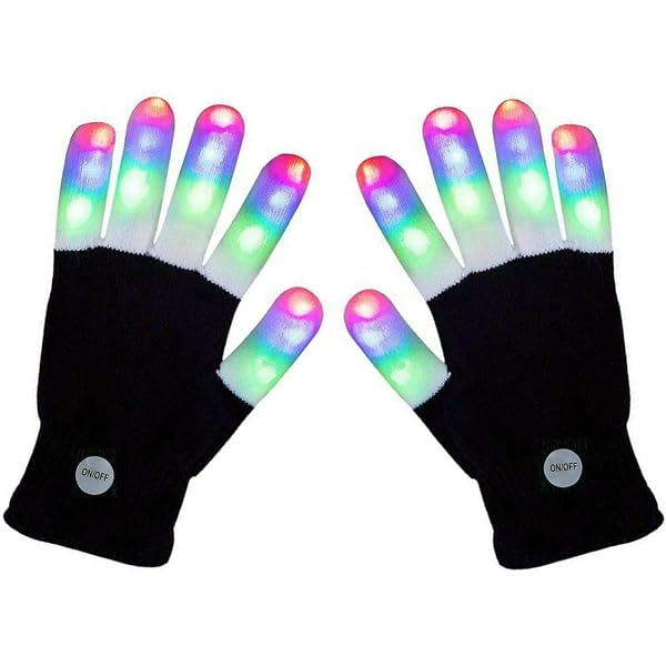Amazon.com: Soft Black Light Show LED Gloves with Color Changing