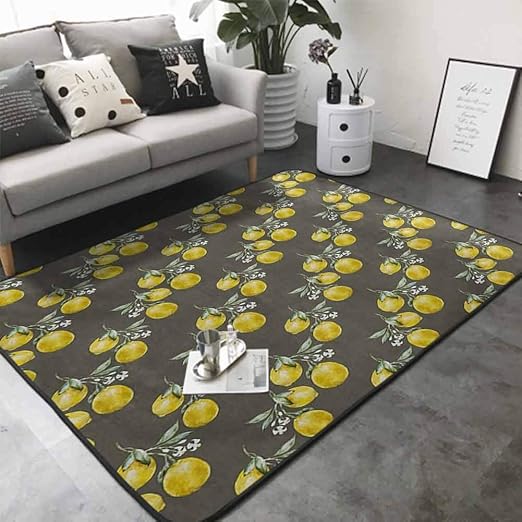 Amazon.com: Kitchen Mat for Living Room Lemon Branches with 