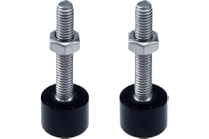 HNGSON 2PCS Hood Adjuster Bumper Stopper Rubber Bumper Stop M425mm Shock Absorbing Stopper Hood Bolt Nuts