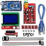 OSOYOO 3D Printer Kit with RAMPS 1.4 Controller + Mega 2560 board + 5pcs A4988 Stepper Motor Driver with Heatsink + LCD 12864 Graphic Smart Display Controller with Adapter For Arduino RepRap