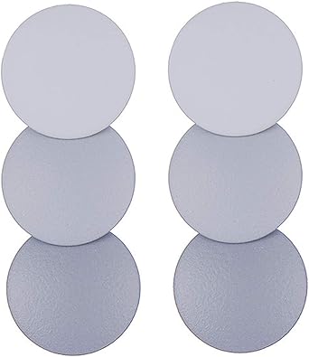 Bohemia - arete de gota con círculos, multicolor, diseño punk de verano