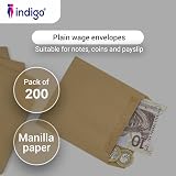 Indigo Brown Manilla Self-Seal Wage Envelopes 102x108mm Sage Compatible Pack 200 view 2