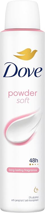 Dove Powder Soft Antiperspirant Deodorant 200 ml Pack of 6 48h Sweat Protection view 1