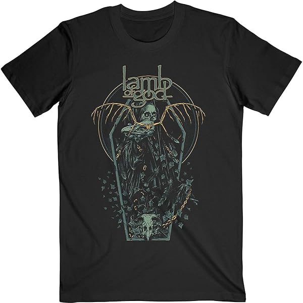 lamb of god Tシャツ 黒色 グラフィック Black Static Tour Tee – Lamb of God Store