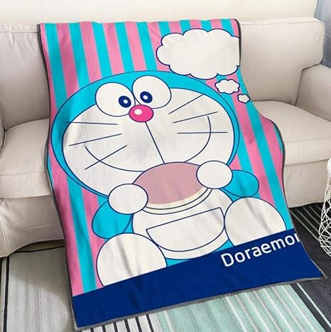 Amazon Co Jp 毛布ドラえもんソフトフランネルマイクロファイバー毛布3dプリント多機能暖かいベッドカバー寝室キルトソファカバー毛布b 130 150cm ホーム キッチン