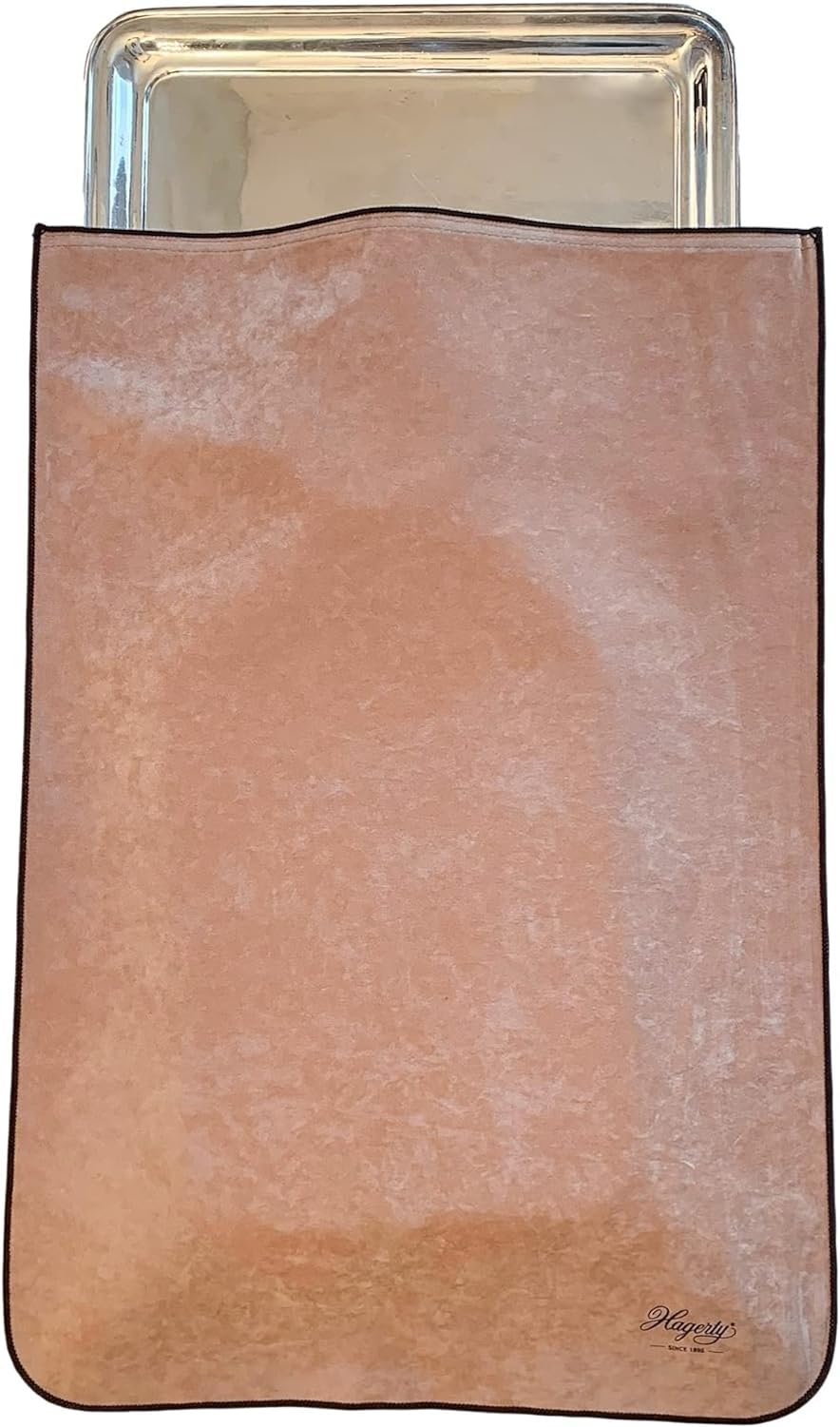 Hagerty Silver Guard Holloware Bag for silver & silver-plated objects 45 x 65 cm I Practical silver storage bag with tarnish protection I Impregnated protective velvet cover for plates, trays, etc.