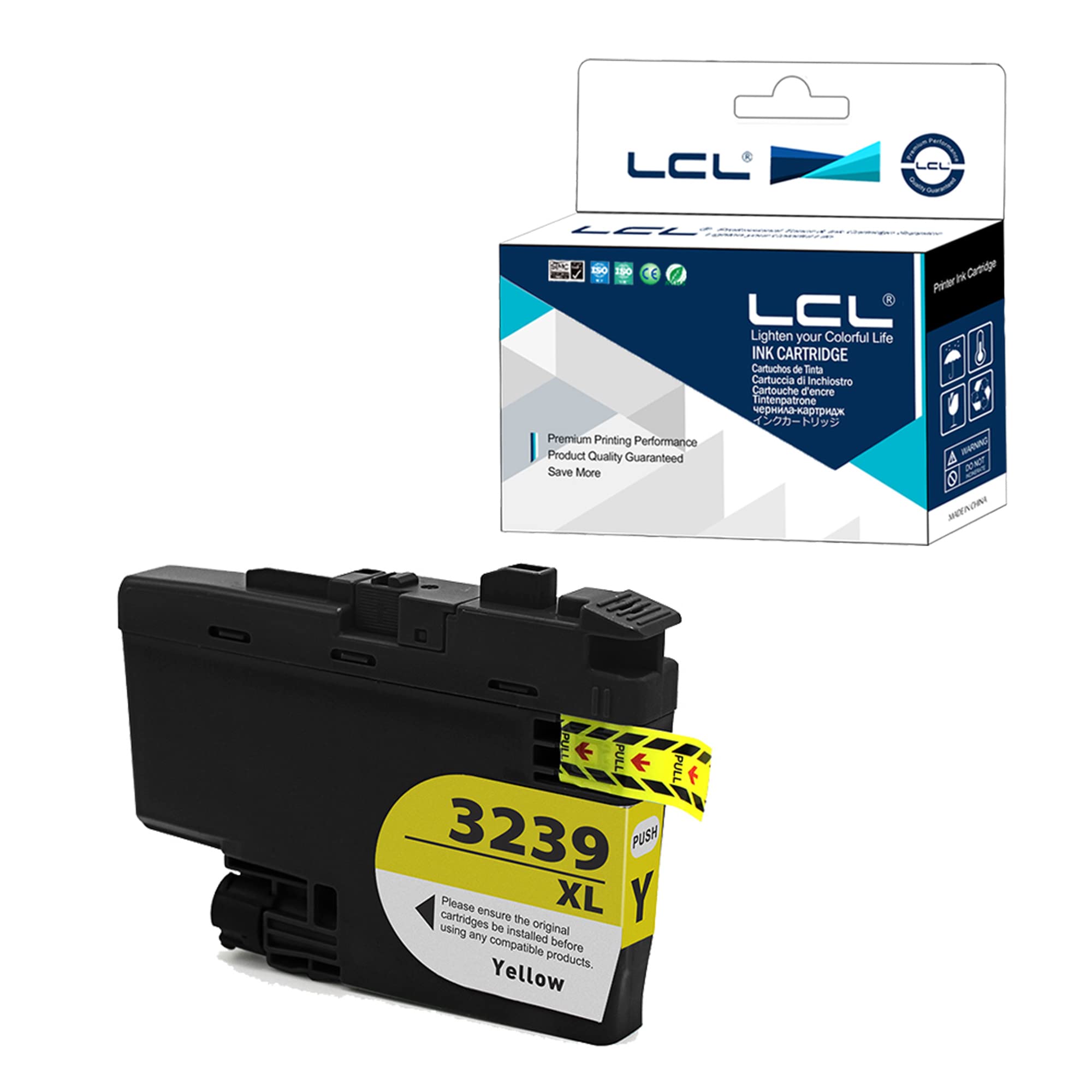 LCL Compatible Ink Cartridge LC-3239 LC3239 XL LC3239XL LC-3239XLY LC3239XLY (1 Yellow) Replacement for Brother MFC-J5945DW MFC-J6945DW MFC-J6947DW HL-J6000DW HL-J6100DW