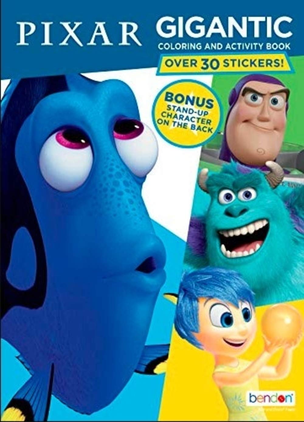 Photo 1 of Disney Pixar 192-Page Coloring and Activity Book; Dory Nemo Toy Story Monsters Inc Inside Out Cars; Bendon 49935