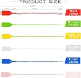 Maridergo 120 Pcs Plastic Security Seals Self Locking 250mm 6 Colors view 2
