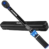 Puibers Torque Wrench 3/8 Drive Click 5-50 FT.LB/6.8-67.8 Nm,Moto Torque Wrenches Dual-Direction Adjustable 72 Tooth ±3% Prec
