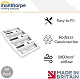 Ashbrook Roofing Manthorpe Felt Lap Vents Attic Roof Loft Ventilation 40 Pack view 2