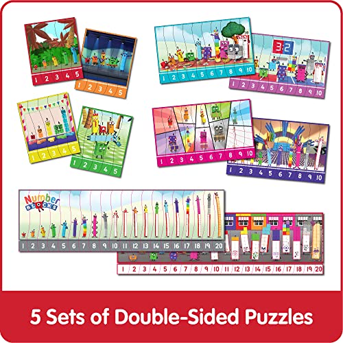 hand2mind Numberblocks Sequencing Puzzle Set, Sequencing Number Puzzles