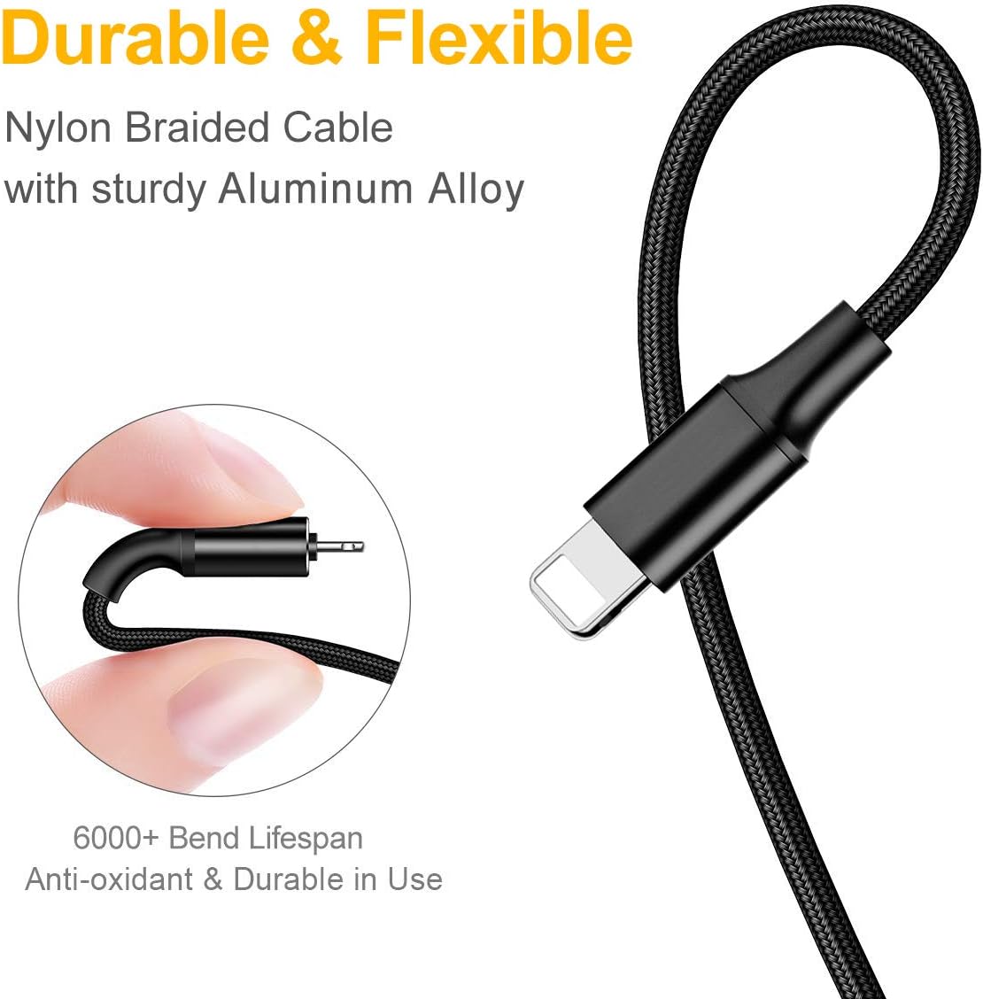 Multi Charging Cable, Multi Charger Cable 6FT 2Pack Universal 3 in 1 Multiple USB Cable Fast Charging Cord Adapter with Type C, Micro USB Port Compatible with Tablets/Galaxy/Pixel and More