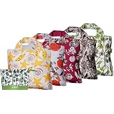 Envirosax Full Pouch Reusable Grocery Bags Set of 5 Gardener's Delight | Lightweight Durable Water Resistant Foldable