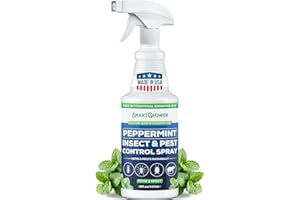 All Natural Peppermint Oil Insect & Pest Control Spray Repels Mice, Spiders, Ants, for Home, Indoor, Outdoor, Garden Maximum Strength Smart Grower Ready to Use 16 FL OZ