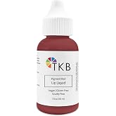 TKB Lip Liquid Color | Liquid Lip Color for TKB Gloss Base, DIY Lip Gloss, Pigmented Lip Gloss and Lipstick Colorant, Made in USA (1floz (30ml), Pigment Red)