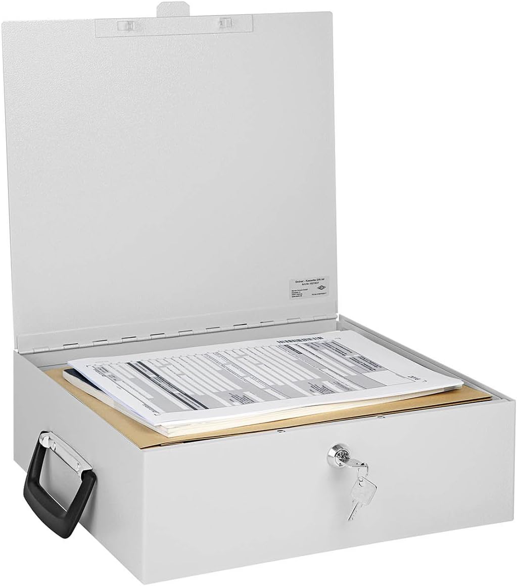 Wedo 1021637 - Caja de metal para carpetas de documentos A4: Amazon.es: Oficina y papelería