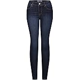 2LUV Women's Stretchy 5 Pocket Dark Denim Skinny Jeans Back to School Junior Clothing Apparel Medium Blue 5