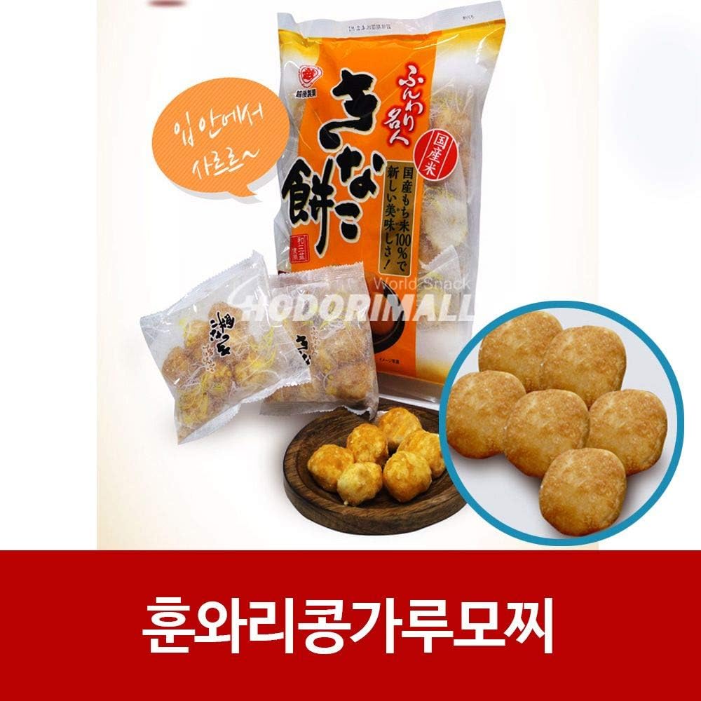 Japanese Ichigoseika Funwari Soy Flour Mochi Snack 85g x 6