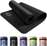 KK Yoga Mat 15mm Thick NBR Non-Slip with Carry Strap Black Blue Purple view 1