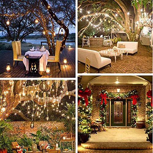 gdfh 200 LED Solar String Lights Outdoor, Waterproof 8 Modes Fairy Lights for Garden Patio Yard Wedding Party