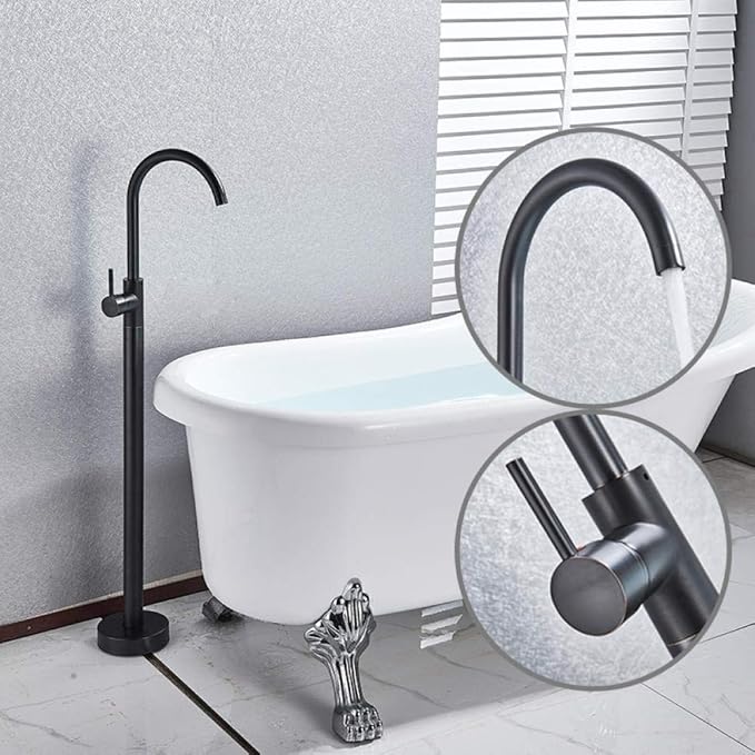 Huin Bañera Fregadero Grifo Mezcladores de bañera montados en el suelo