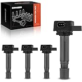 A-Premium Engine Ignition Coil Packs Compatible with Honda Civic 2006-2011 I4 1.8L 4-PC Set