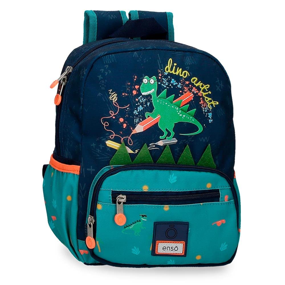 Enso Dino artist Preschool Backpack Multicolor 23x28x10 cm Polyester 6,44L