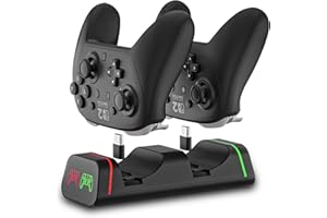 Multi-Device Controller Charging Dock – Compatible with PS5, Nintendo Switch Pro and Google Controllers (Not Compatible with 