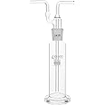 EISCO - 125mL Drechsel Gas Washing Bottle, Borosilicate 3.3 Glass, Interchangeable 24/29 Ground Joint, Autoclavable, Chemical & Heat Resistant, Laboratory Purification & Filtration Apparatus