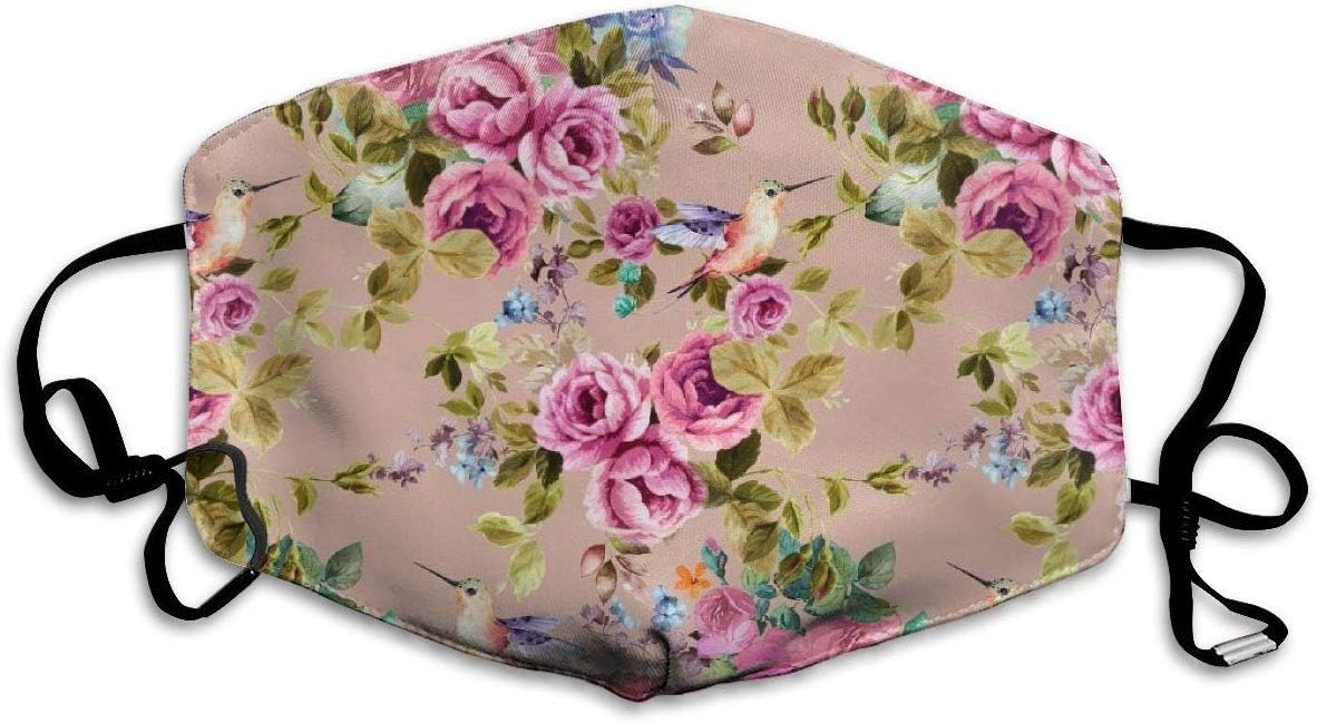 Medical Face Mask, Cancer Mask Surgical Mask Reusable Flu Masks Germ Face Mask Breathable Allergy Mask for for Kids Teens Men Women -Flowers Floral