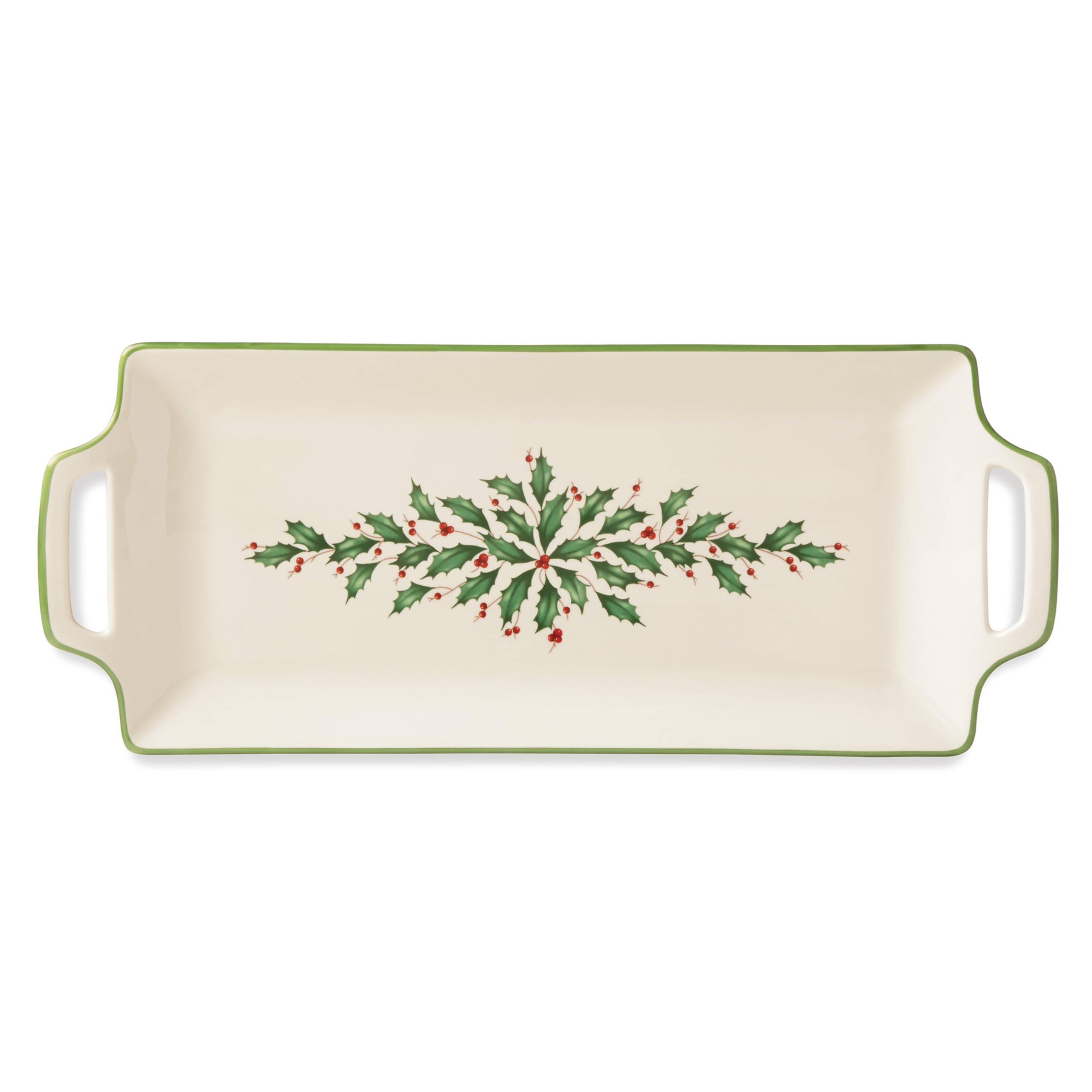 Lenox 879348 Holiday Entertaining Hors D'Oeuvre Tray, Porcelain, Multicolor