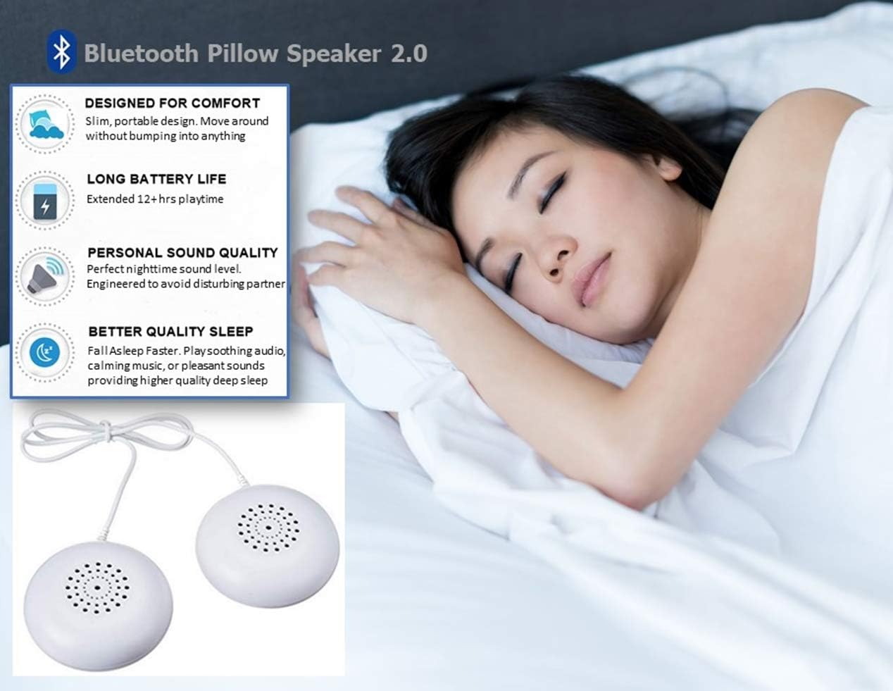 bluetooth under pillow speaker