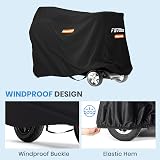 Favoto Waterproof Cover for Mobility Scooter 55x26x36 210D Oxford view 4