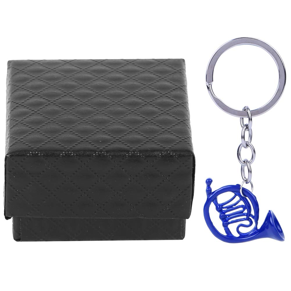 Atyhao French Horn Keychain, Mini French Horn Key Chain Decor Bag Keychain Charm Pendant for Backpack Car Key Chain Decoration