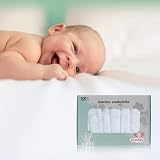 Fairy Baby 8 Pack Baby Washcloths 100% Organic Bamboo Reusable Towels White view 5