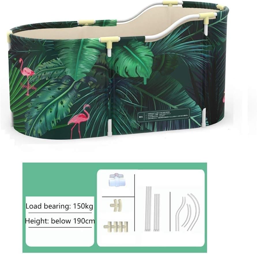 Portable Foldable Bathtub, Separate Family Bathroom SPA Tub Soaking Standing Bath Tub For Shower Stall Efficient Maintenance Of Temperature Ideal For Hot Bath Ice Bath (Color : Blue Package 1)