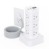 Power Strip Tower, PD20W Charging Station Desk