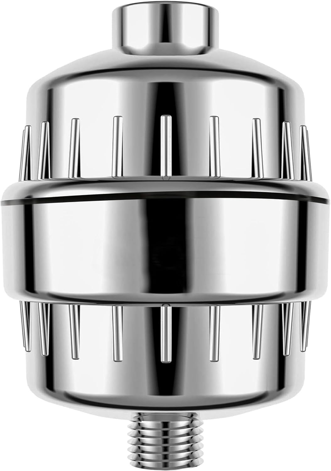 EcoNour Shower Filter with 20 Stage Filtration for Chlorine, Chemicals & Heavy Metals | Improves Skin & Hair Conditions | Compatible Multi-Stage Filter with Replaceable Cartridge | Chrome