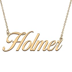 HUAN XUN Customized Custom Simple Any Name Necklace