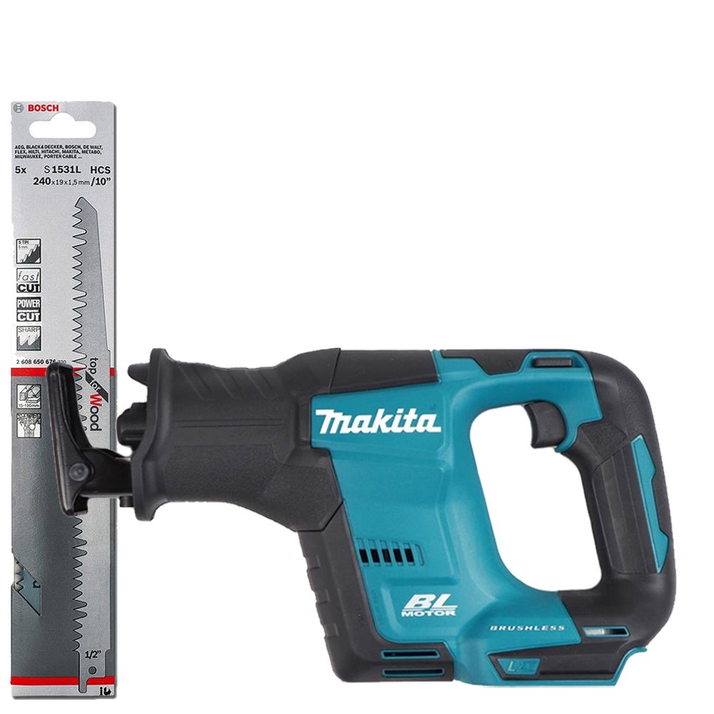 Makita Djr188z 18v Brushless Reciprocating Saw With Bosch S1531l