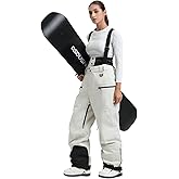 GSOU SNOW Womens Baggy Snowboard Pants Ski Bibs Snow Loose Overalls Waterproof Windproof Insulated Warm